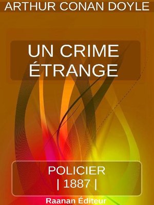 cover image of UN CRIME ÉTRANGE